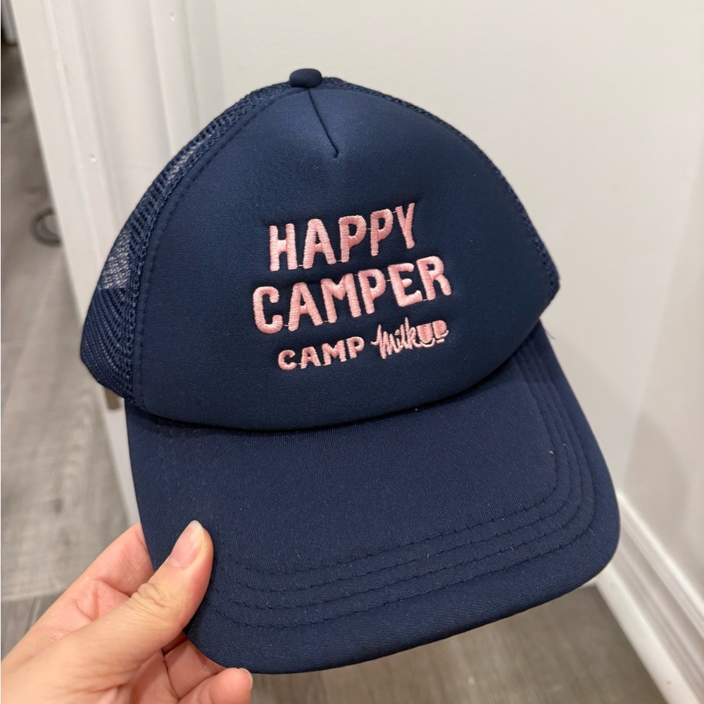 Navy Blue 'Happy Camper' Trucker Hat